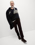 Chest Stripe Knitted Polo Shirt